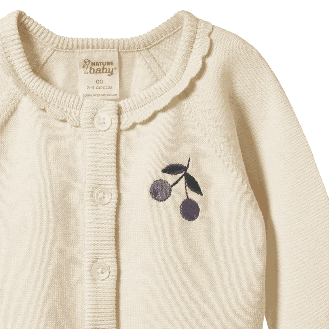 Nature Baby - Piper Cardigan - Winter Berry