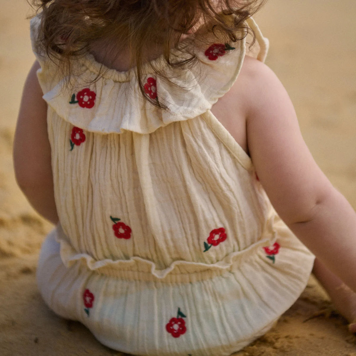 Nature Baby - Plum Suit Muslin - Red Flora
