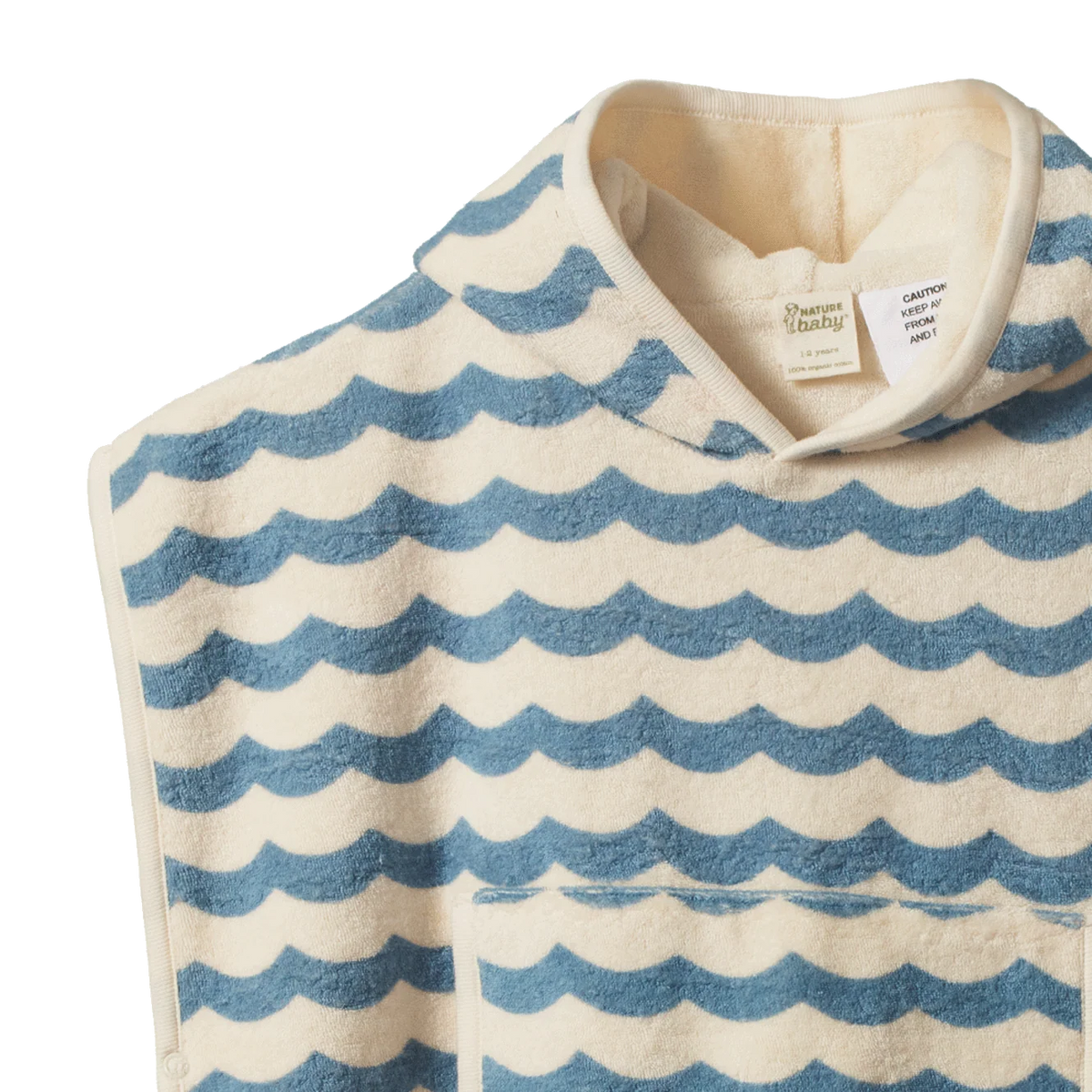Nature Baby - Poncho Towel - Waves Print