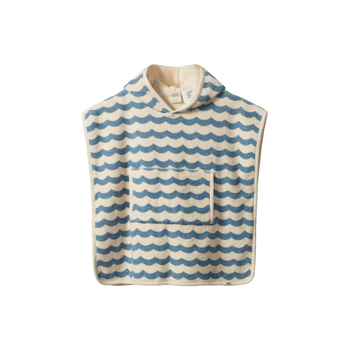 Nature Baby - Poncho Towel - Waves Print
