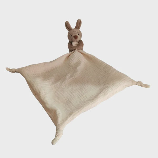 Petite Vous - Jo Jo the kangaroo Muslin Comfort Blanket