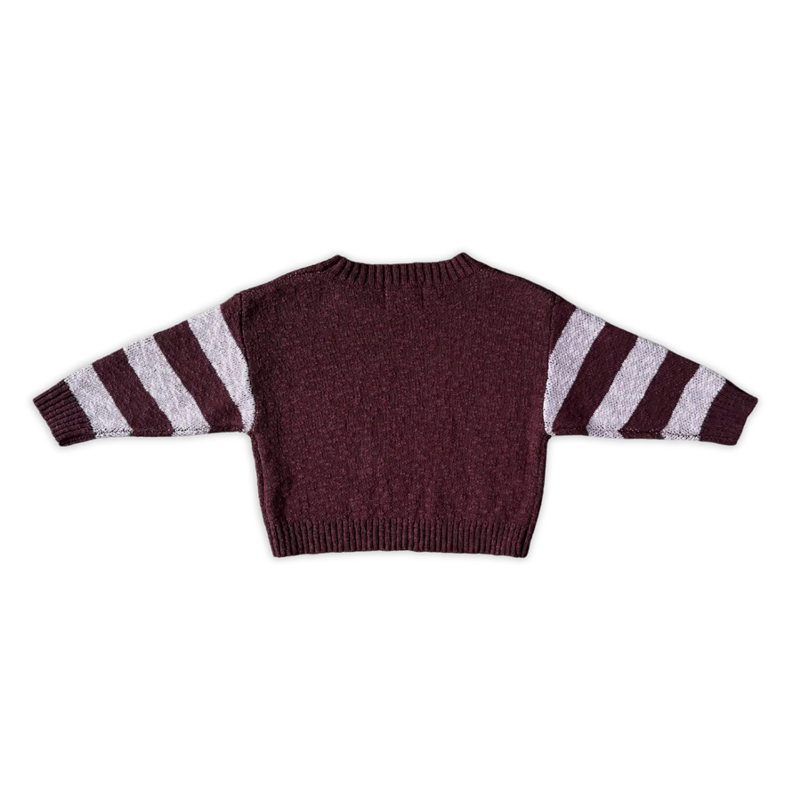 Grown - Bloom Knit Pull Over - Plum