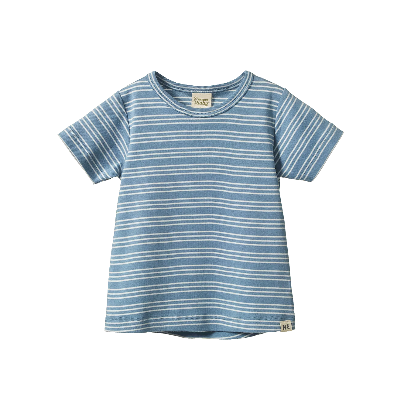 Nature Baby - River Tee - Blue Stipre Trio