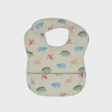 All 4 Ella - Recycled pouch Bib - Dinosaurs
