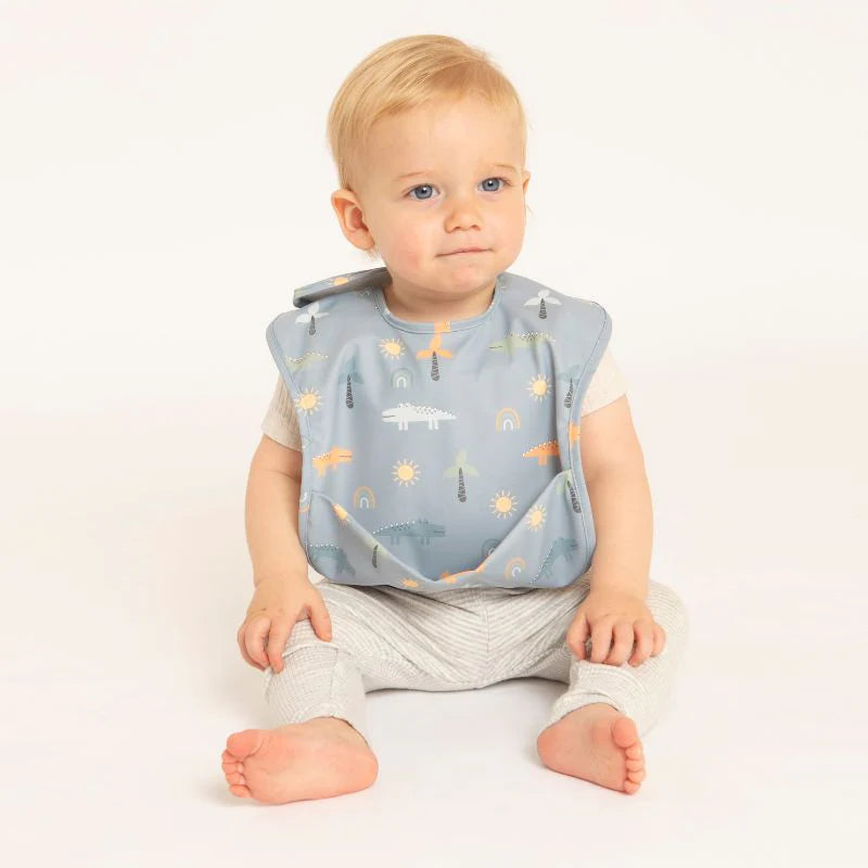 All 4 Ella - Recycled pouch Bib - Crocodile