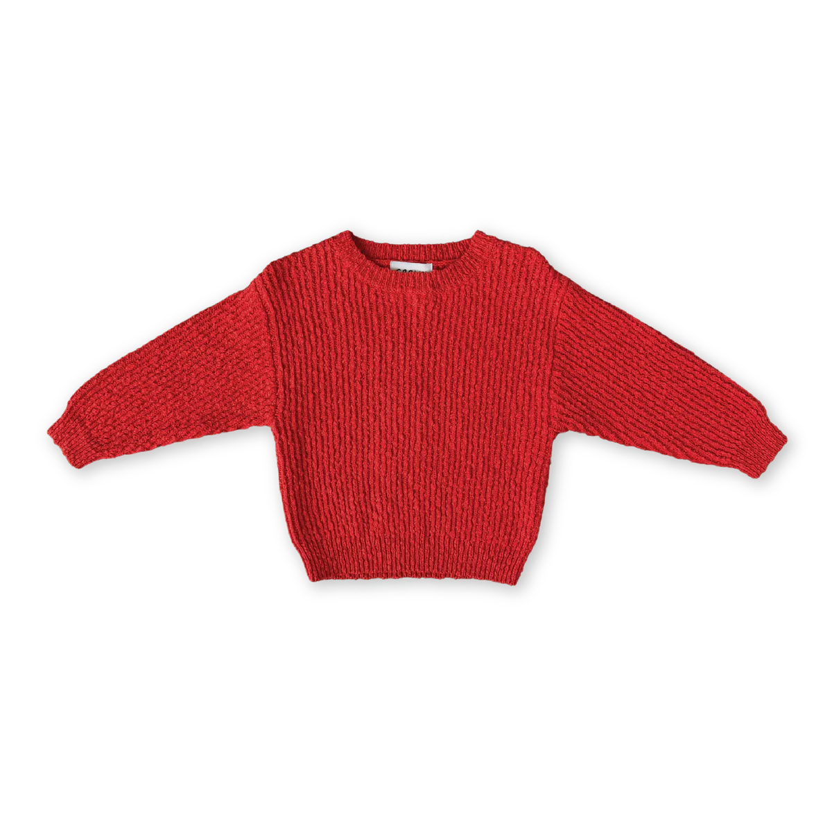 Grown Clothing - Organic Textured Boucle Knit Pull Over - Sauce