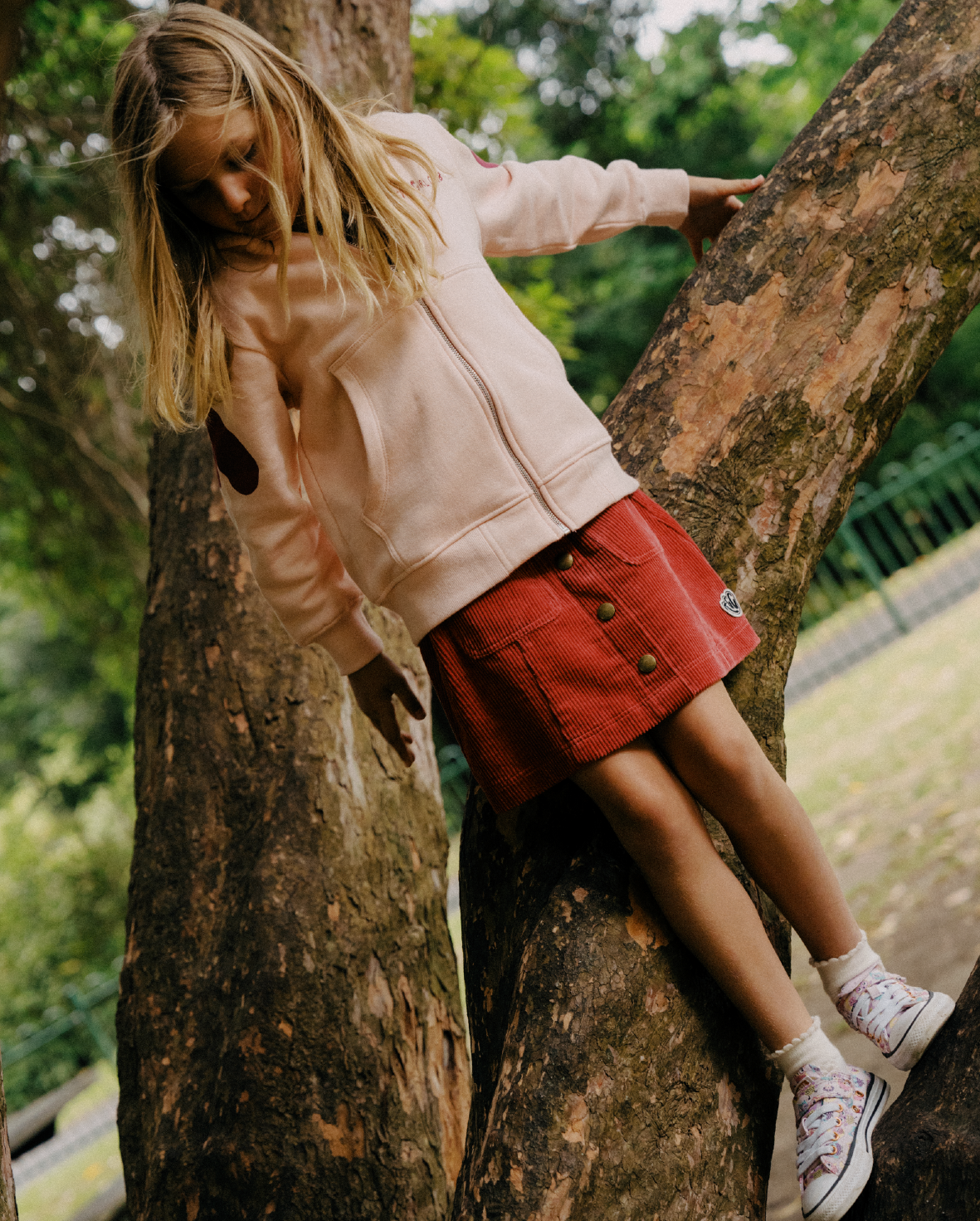 The Girl Club - Rhubarb Corduroy Skirt