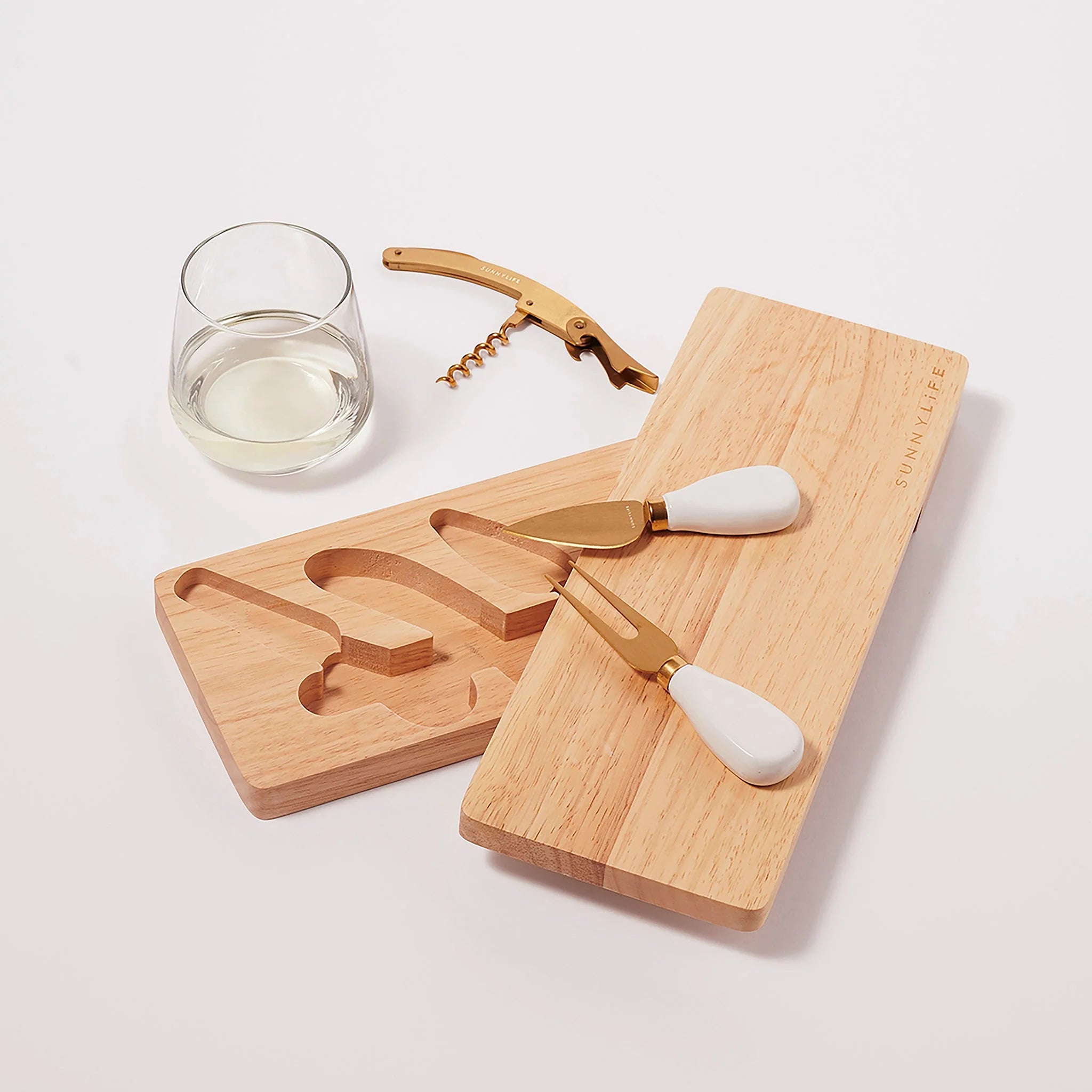 Sunnylife - Travel Cheese Set - Natural