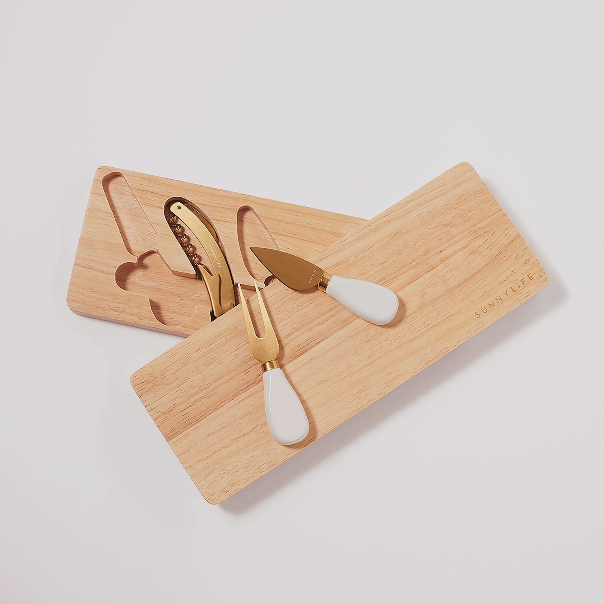 Sunnylife - Travel Cheese Set - Natural