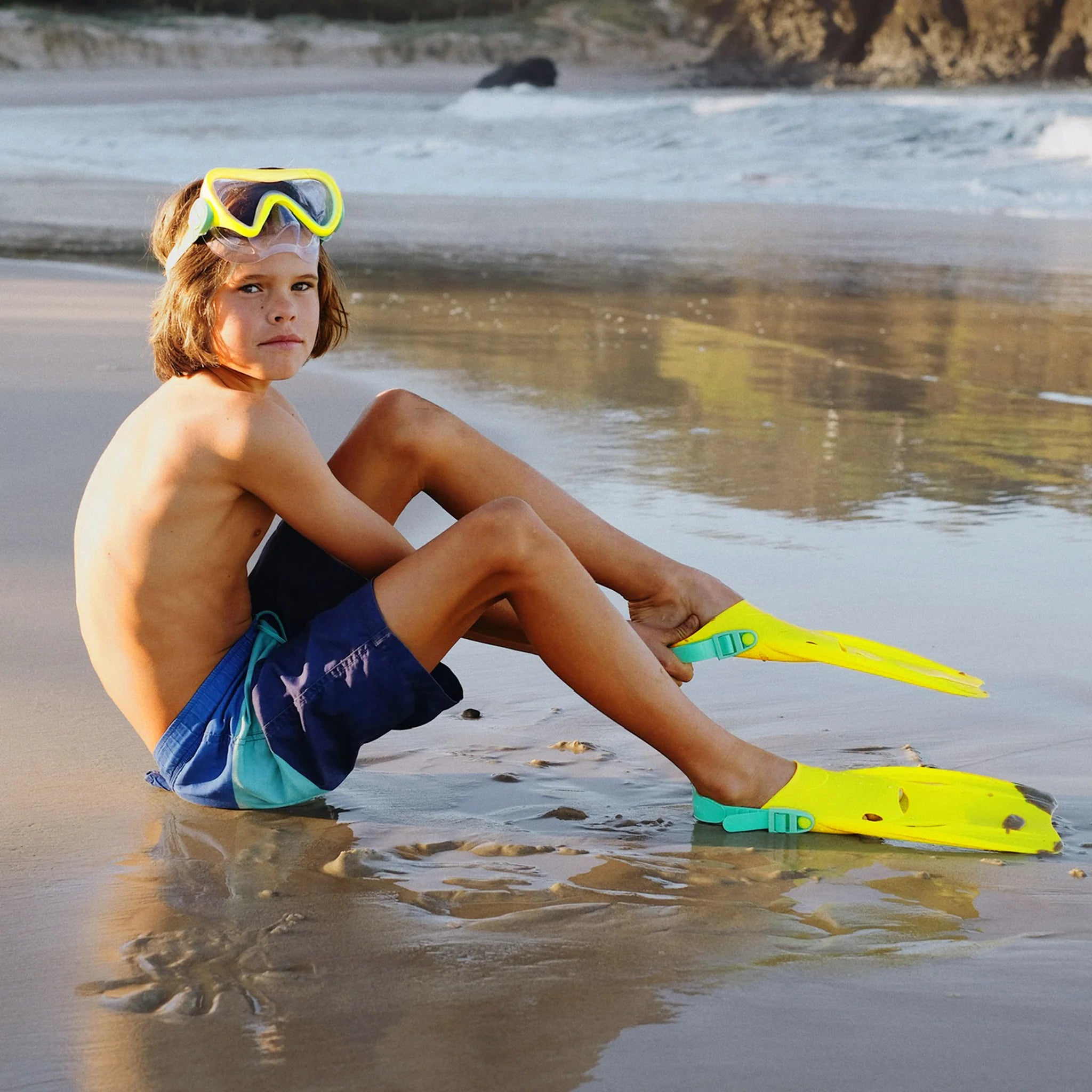 SUNNYLiFE Medium Kids Dive Set Sea Seeker Ocean Fox in Sox Kids