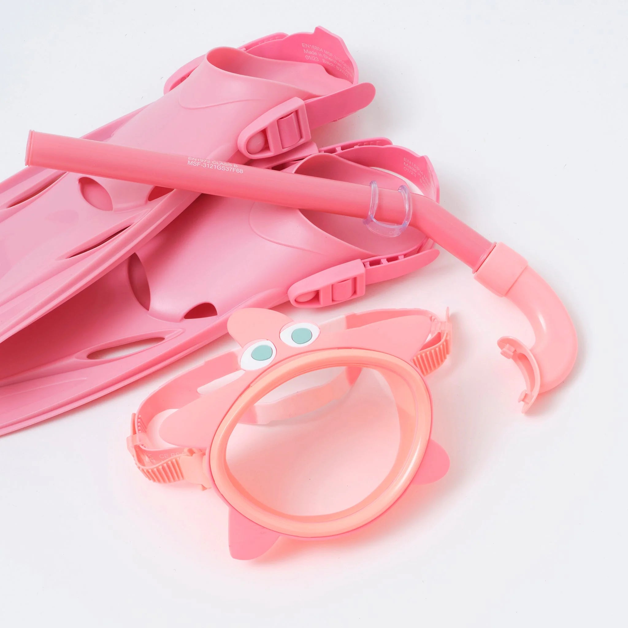 SUNNYLIFE Kids Dive Set Small Ocean Treasure Rose SUNNYLIFE Kids Dive Set Small Ocean Treasure Rose