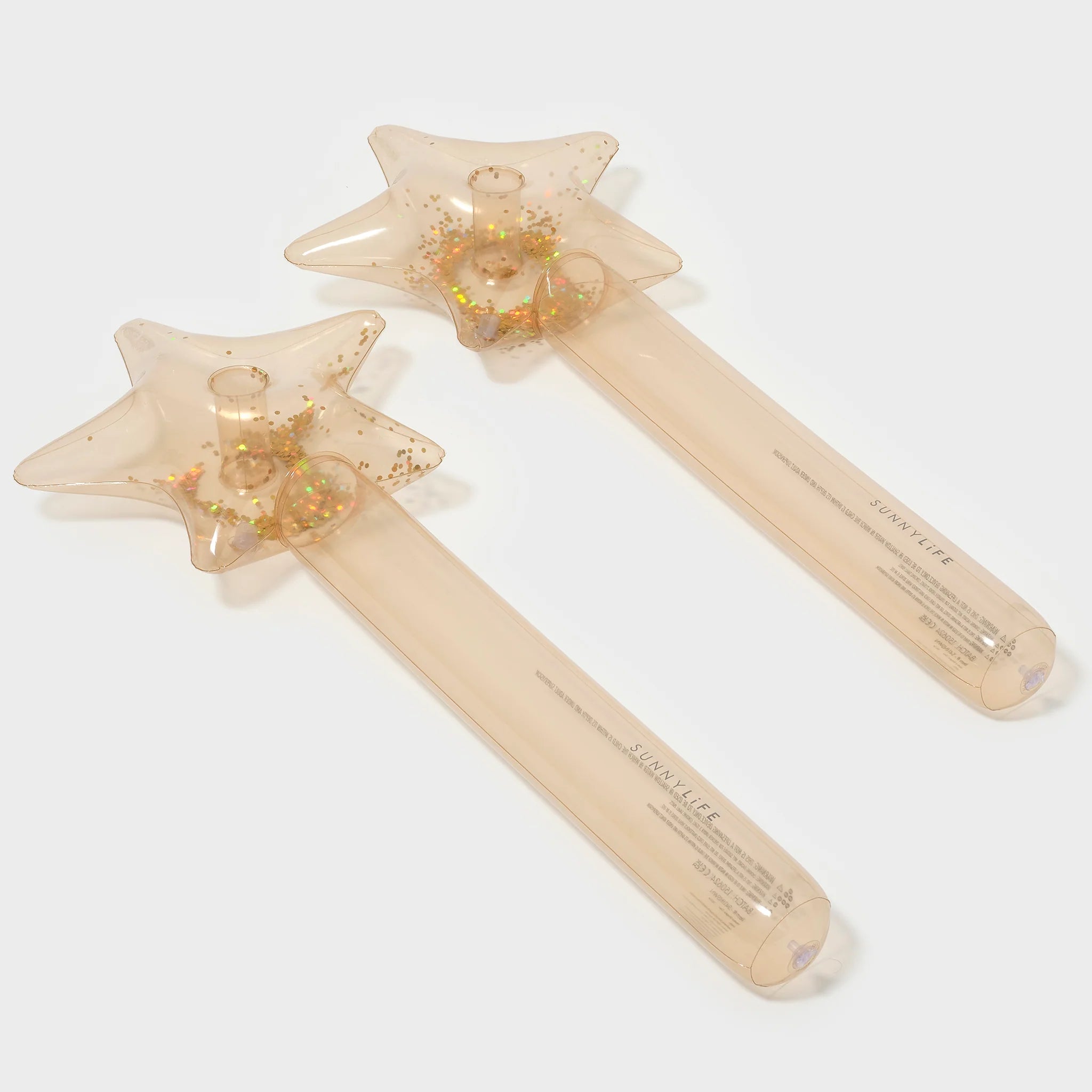 Sunnylife - Kids Inflatable Star Wand Princess Swan Gold