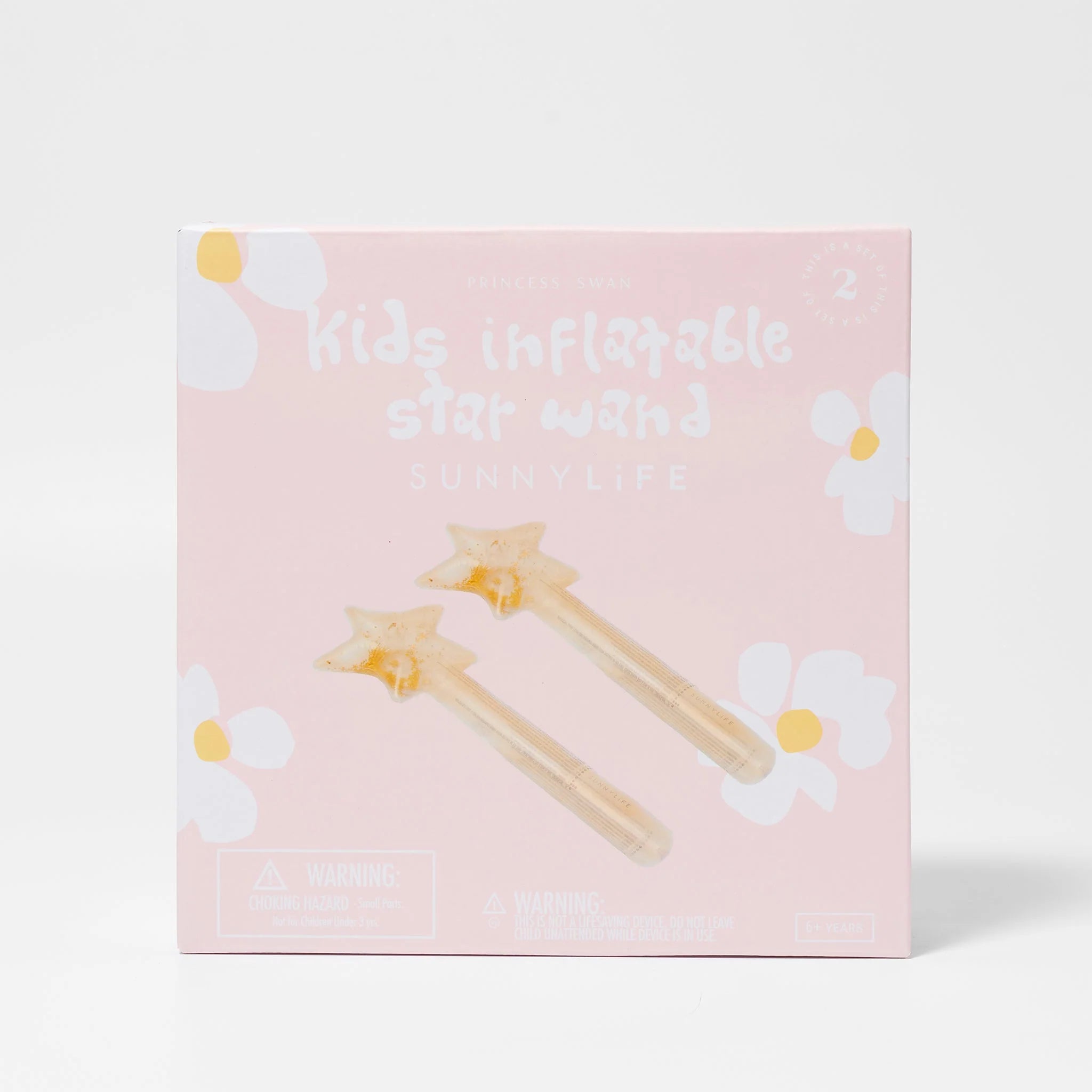 Sunnylife - Kids Inflatable Star Wand Princess Swan Gold
