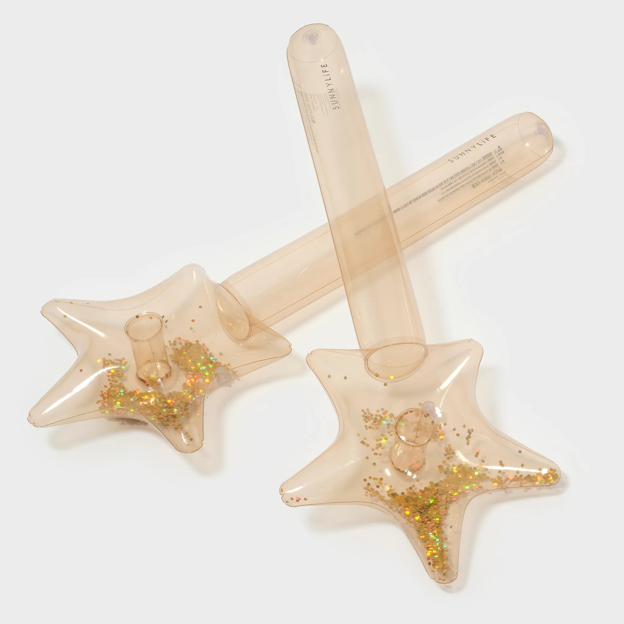 Sunnylife - Kids Inflatable Star Wand Princess Swan Gold