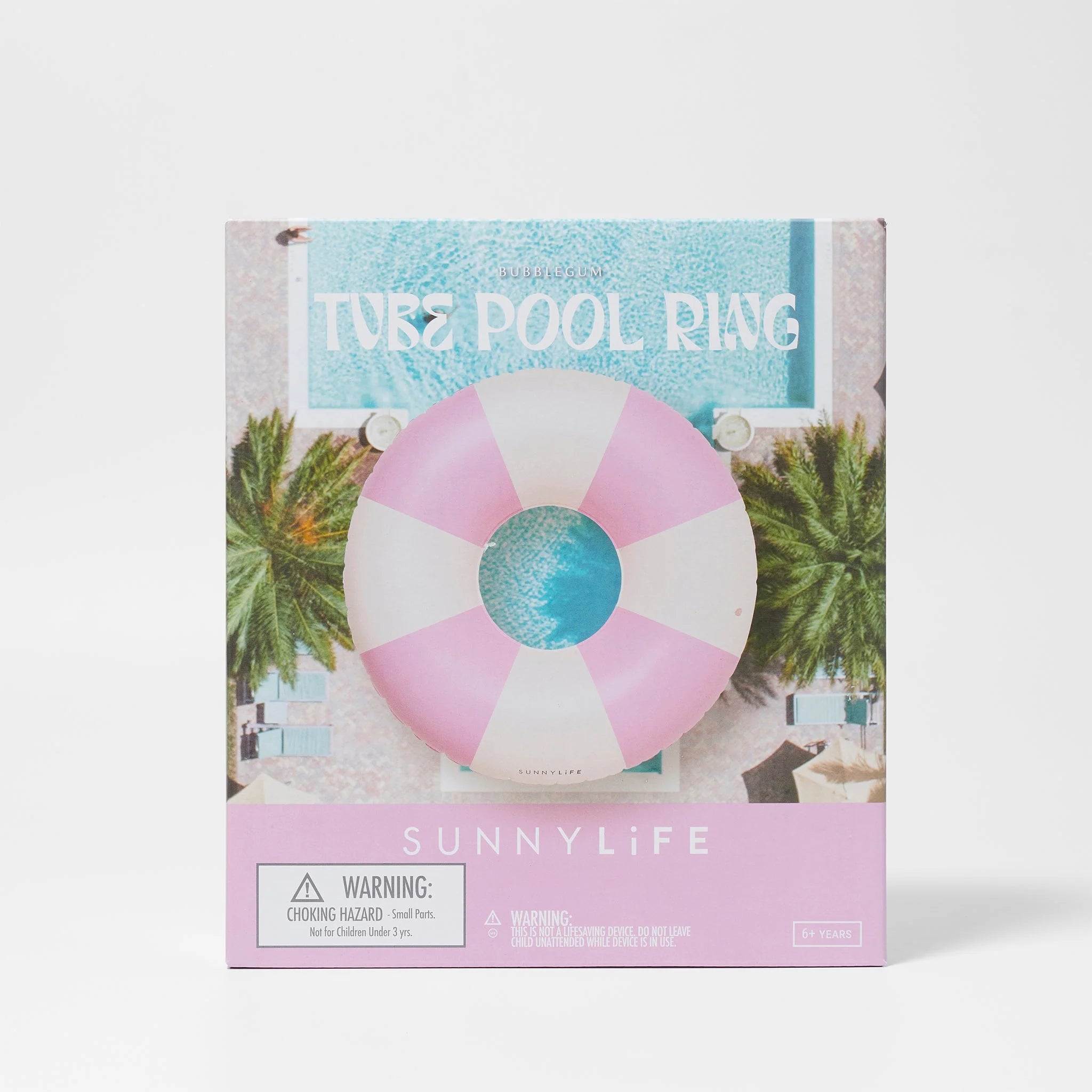 Sunnylife - Pool Ring Bubblegum Pink Stripe