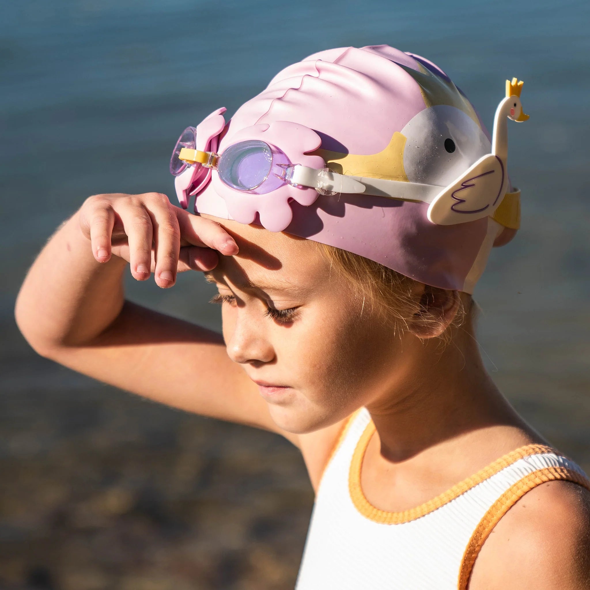 Sunnylife - Kids Swim Goggles Princess Swan Multi