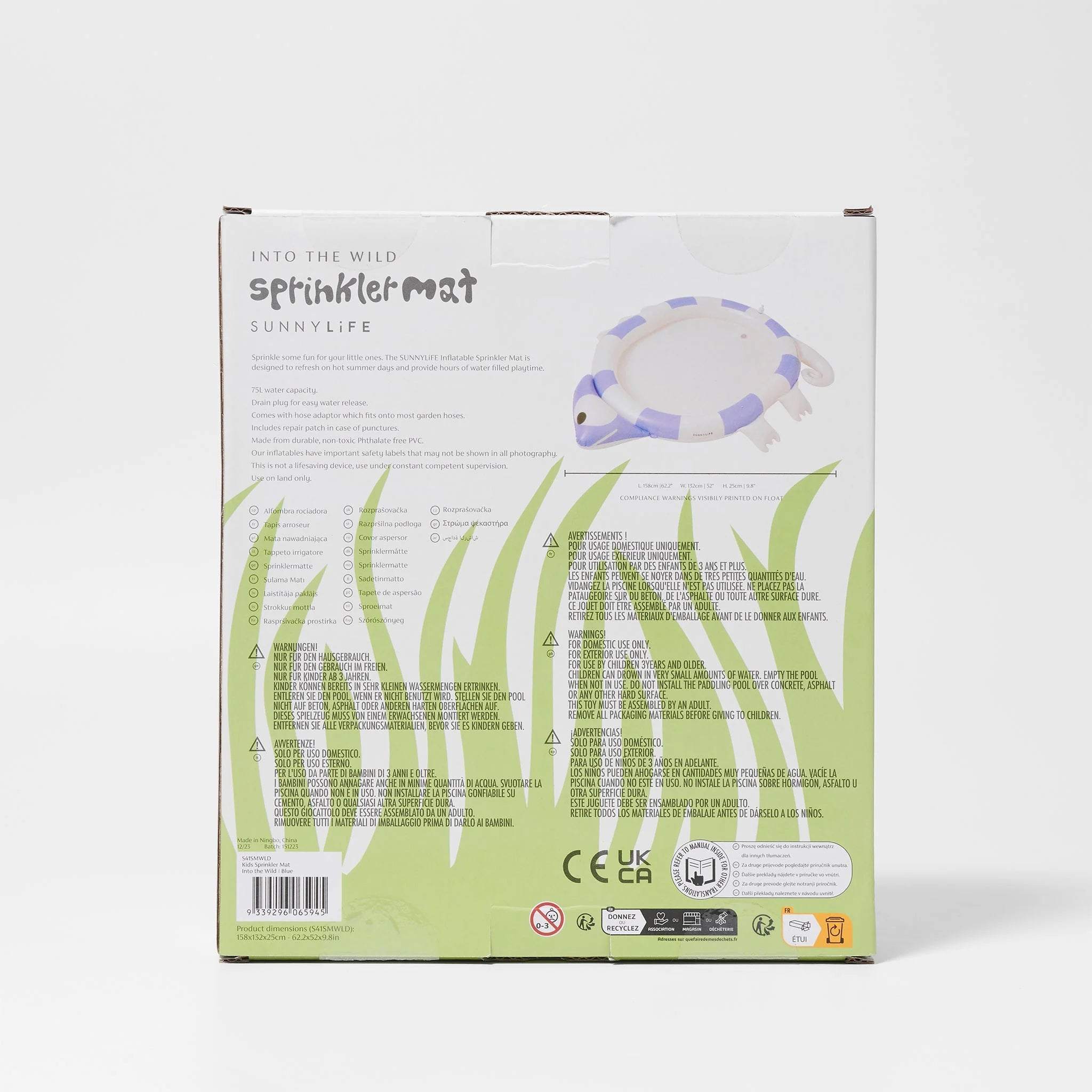 Sunnylife - Kids Sprinkler Mat - Into the Wild Blue