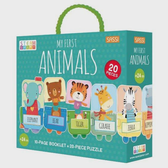 Sassi - My First Animals Puzzle & Book Set