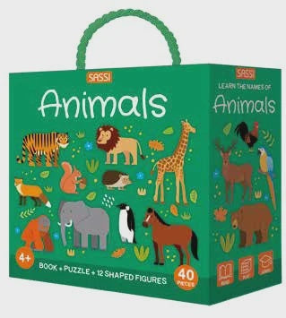 3D Puzzle & Book Set  - Animals