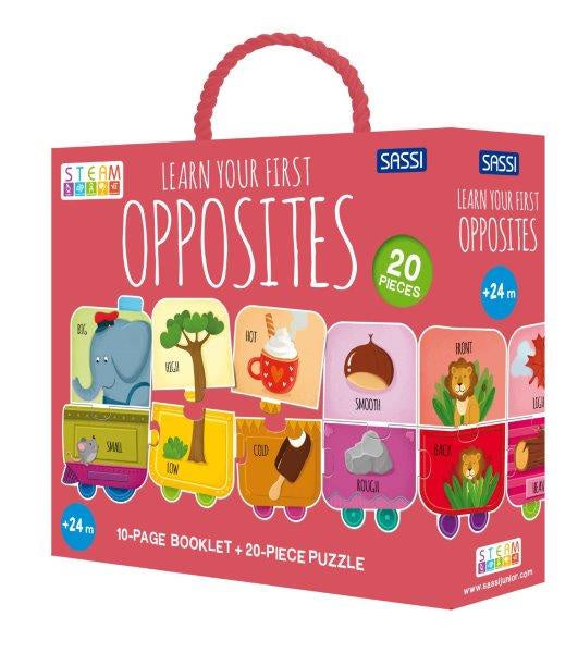 Sassi - My First Opposite Puzzle & Book Set