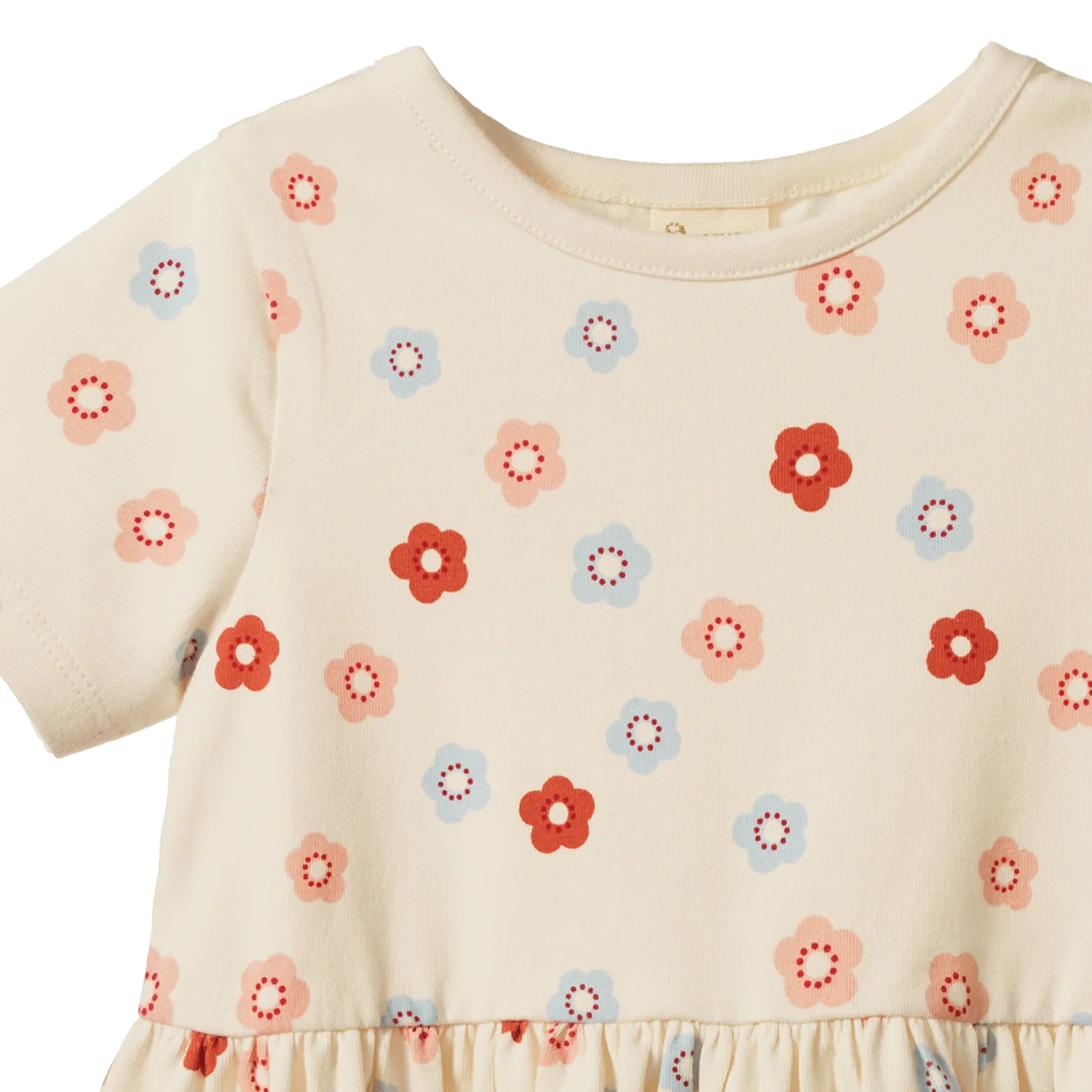 Nature Baby - Saturday Dress - Petie Flora Stamp Print