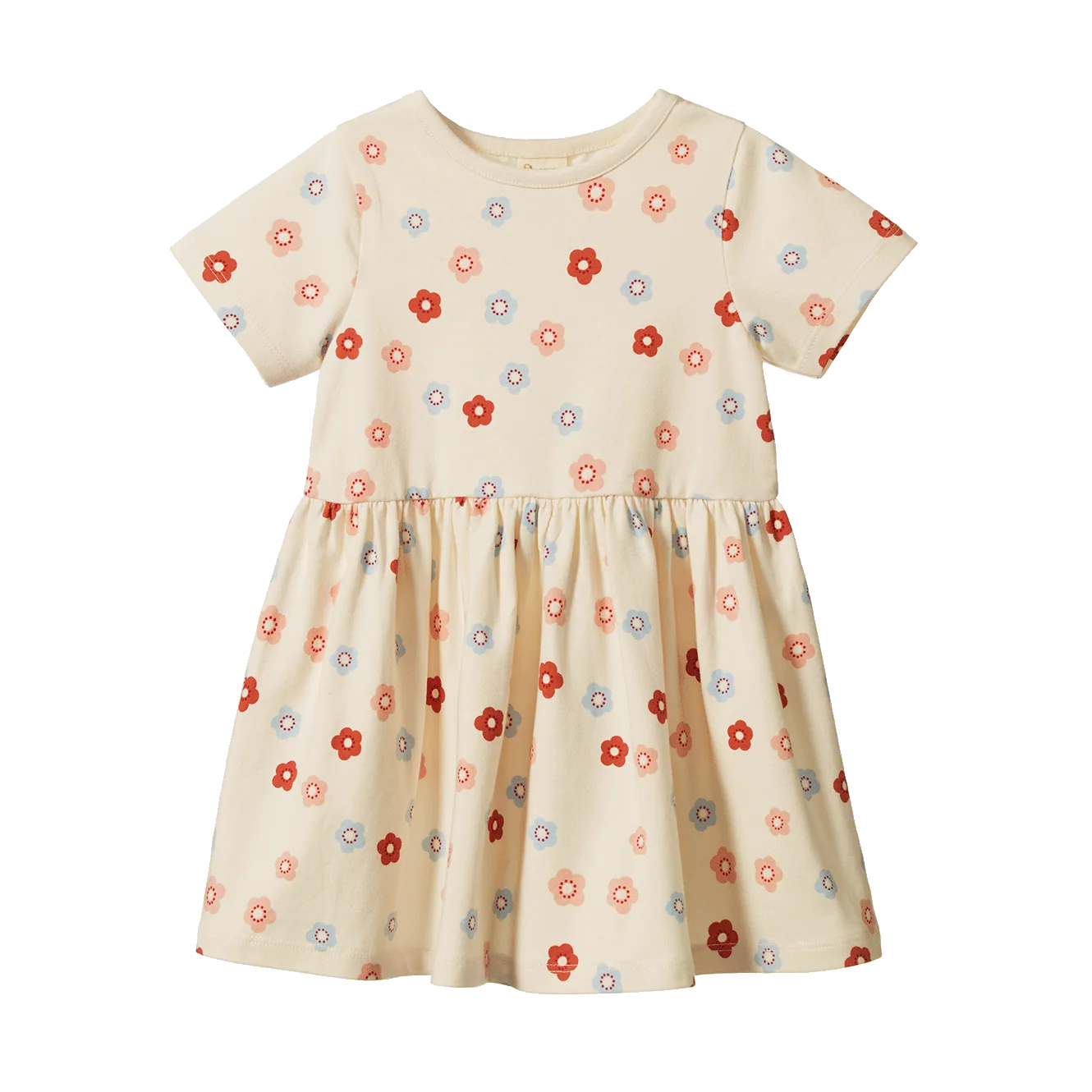 Nature Baby - Saturday Dress - Petie Flora Stamp Print
