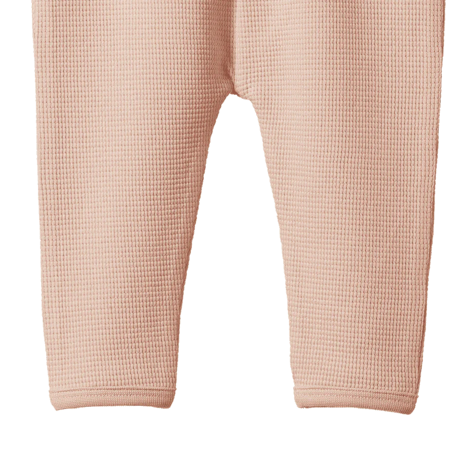 Nature Baby - Selby Waffle Pants - Rose Dust