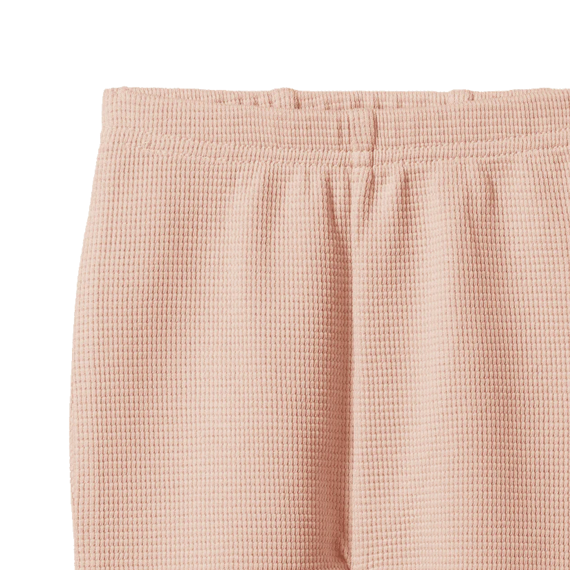 Nature Baby - Selby Waffle Pants - Rose Dust