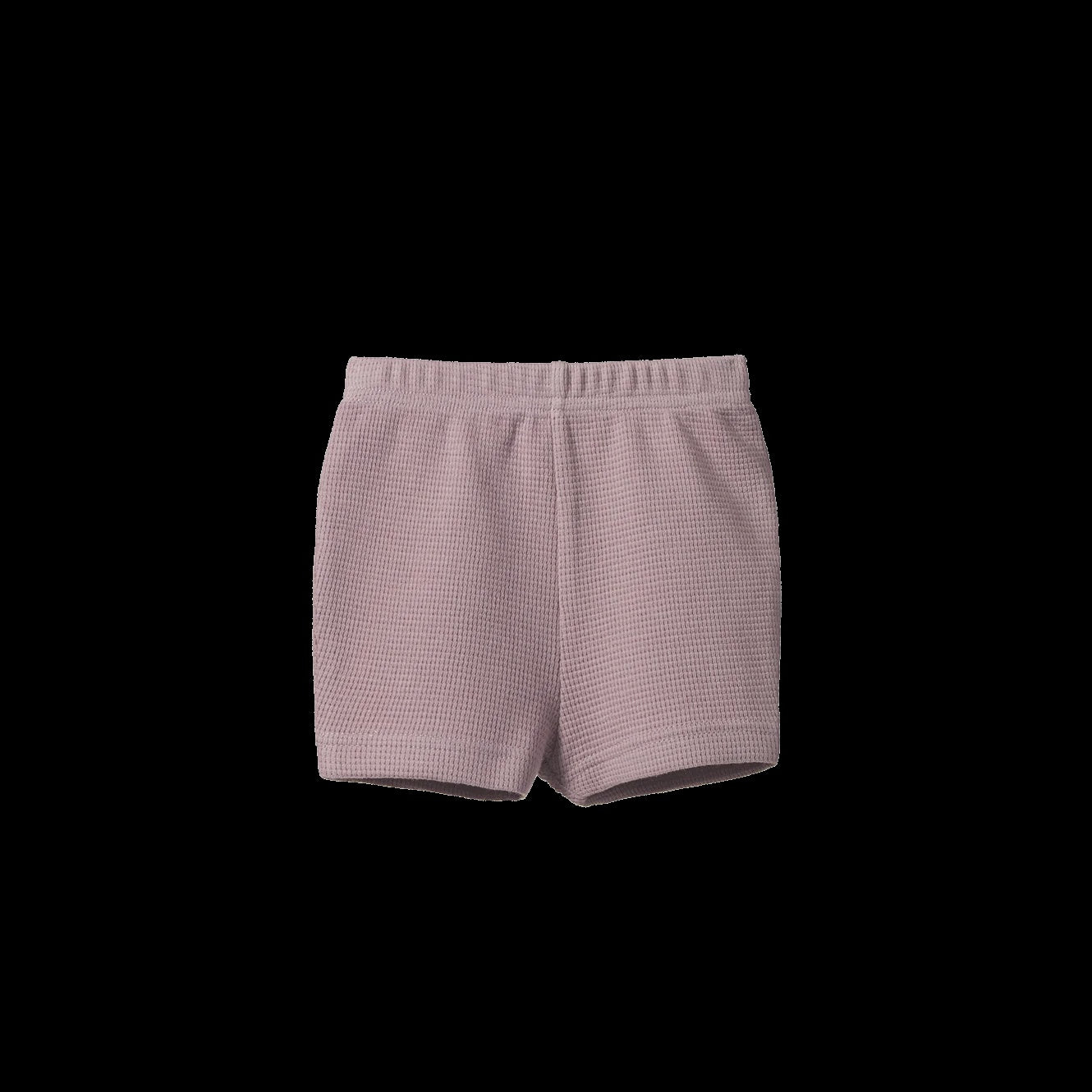 Nature Baby- Selby Waffle Shorts-Lilac