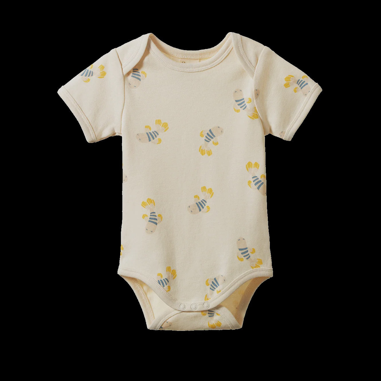 Nature Baby - Short Sleeve Bodysuit - Fish Fable Print