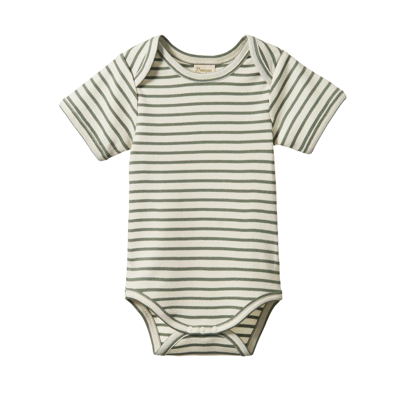 Nature Baby - Short Sleeve Bodysuit - Nettle Stripe