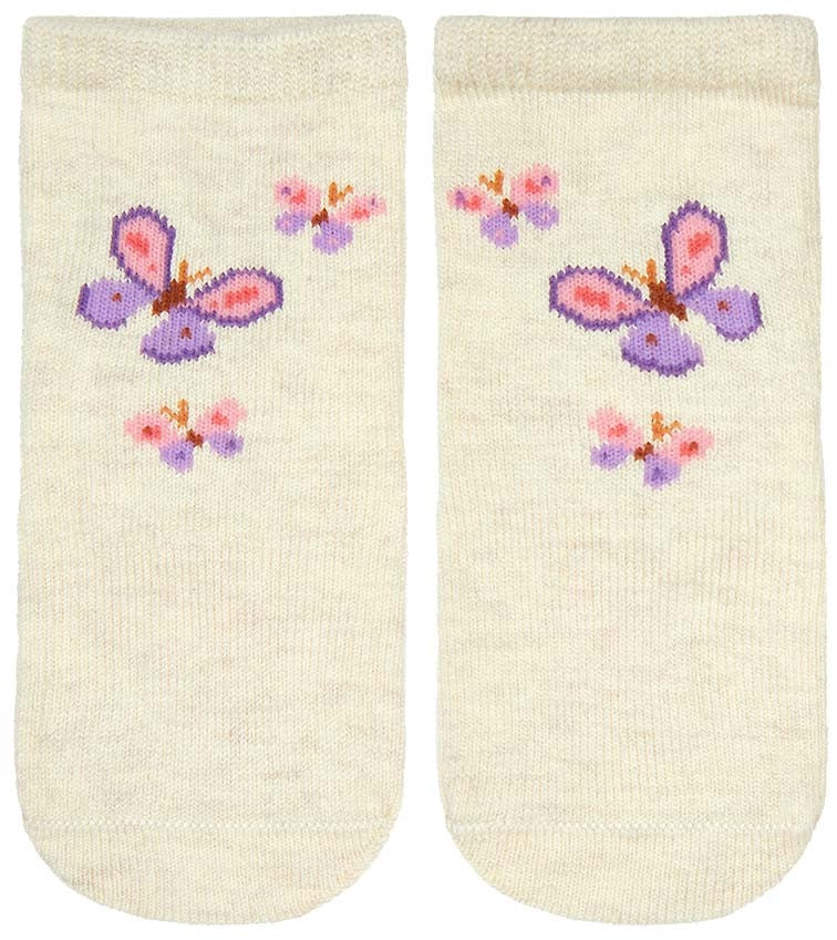 Toshi - Jacquard Ankle Socks - Butterfly Bliss