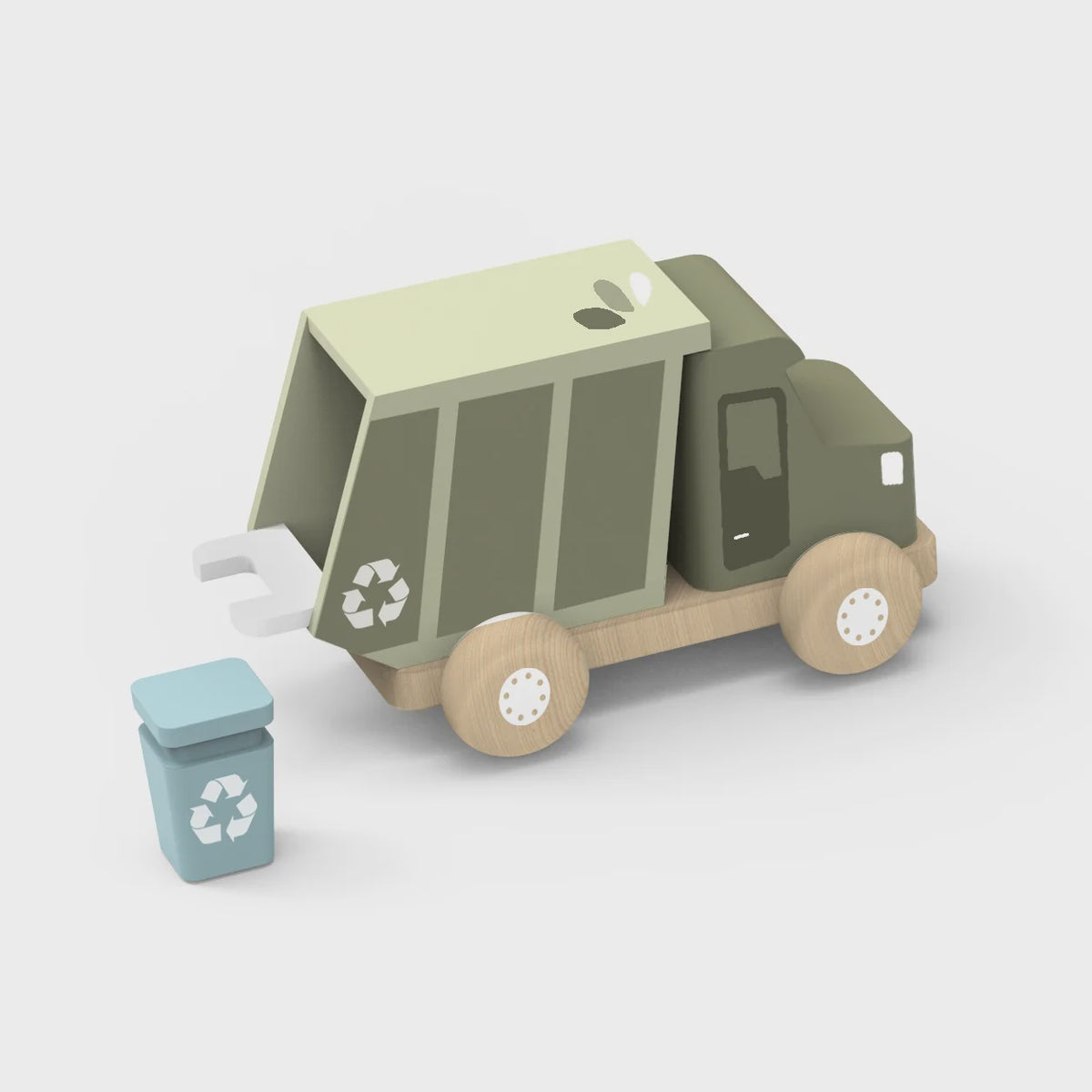 Speedy Money -  Wooden Garbage Truck