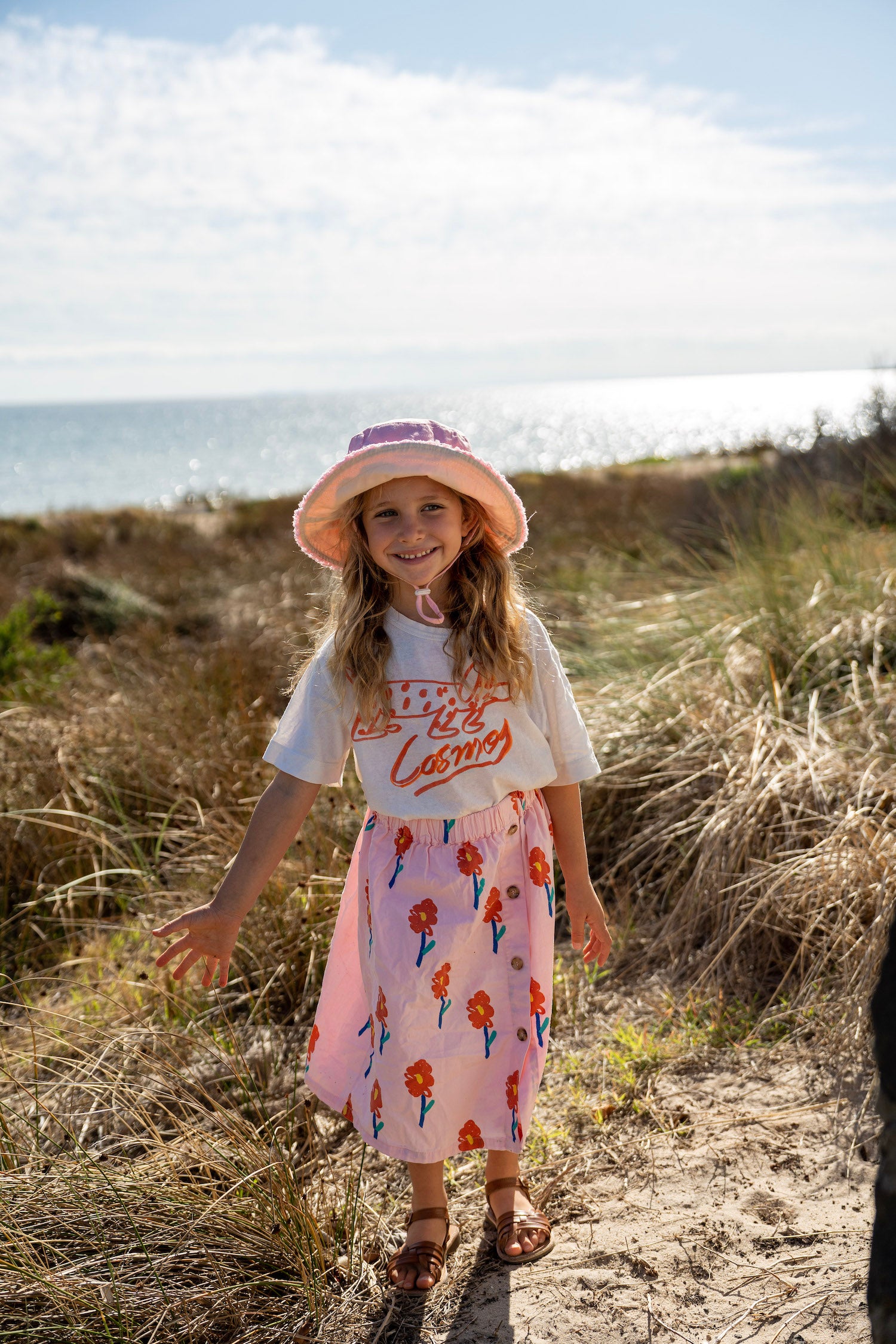 Acorn - Strawberry Frayed Bucket Hat