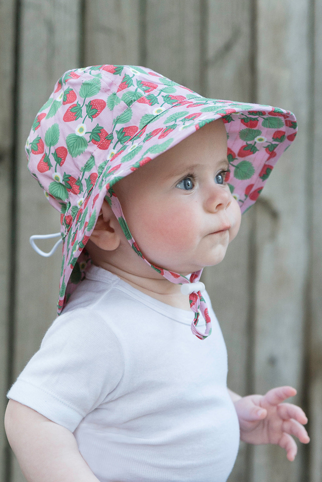 Acorn - Strawberry Wide Brim Infant Hat
