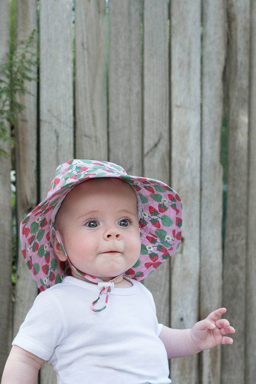 Acorn - Strawberry Wide Brim Infant Hat