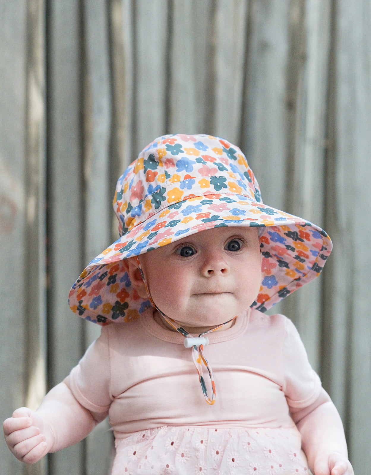 Acorn - Flower Fields Wide Brim Infant Hat