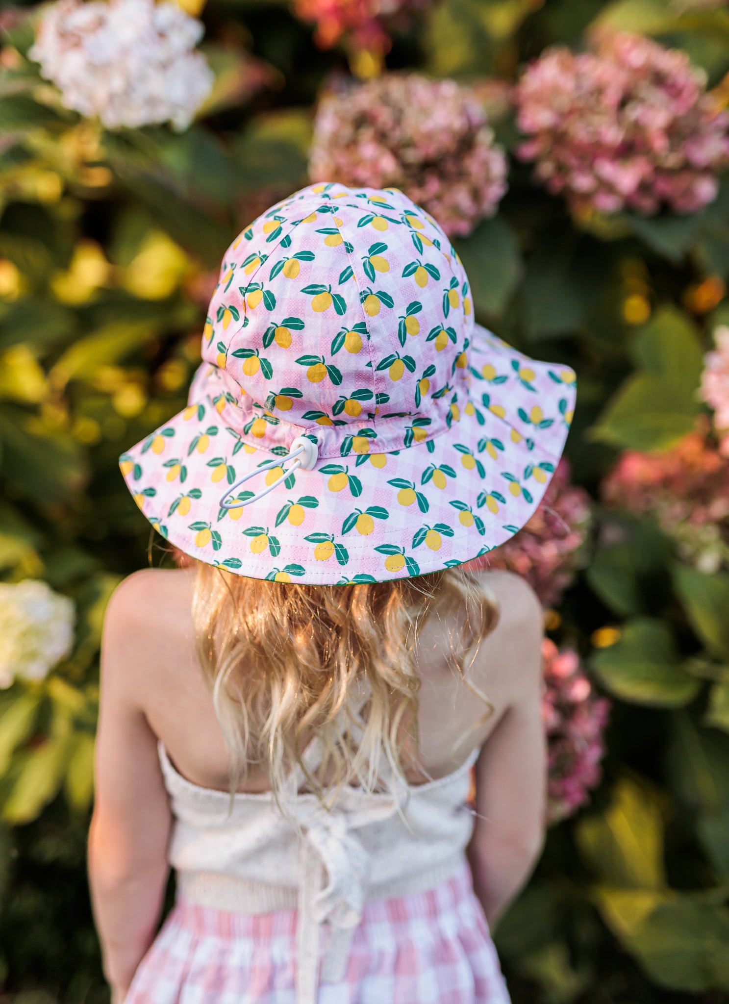 Acorn - Ravello Gingham Wide Brim Sun Hat