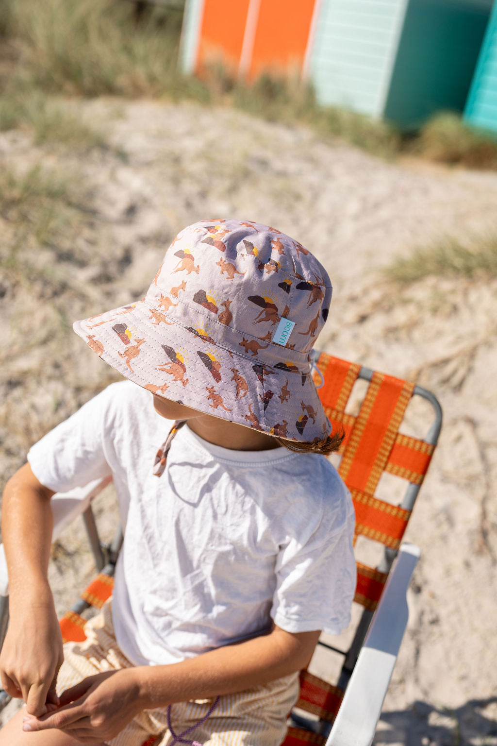 Acorn - Aussie Sunset Wide Brim Bucket Hat