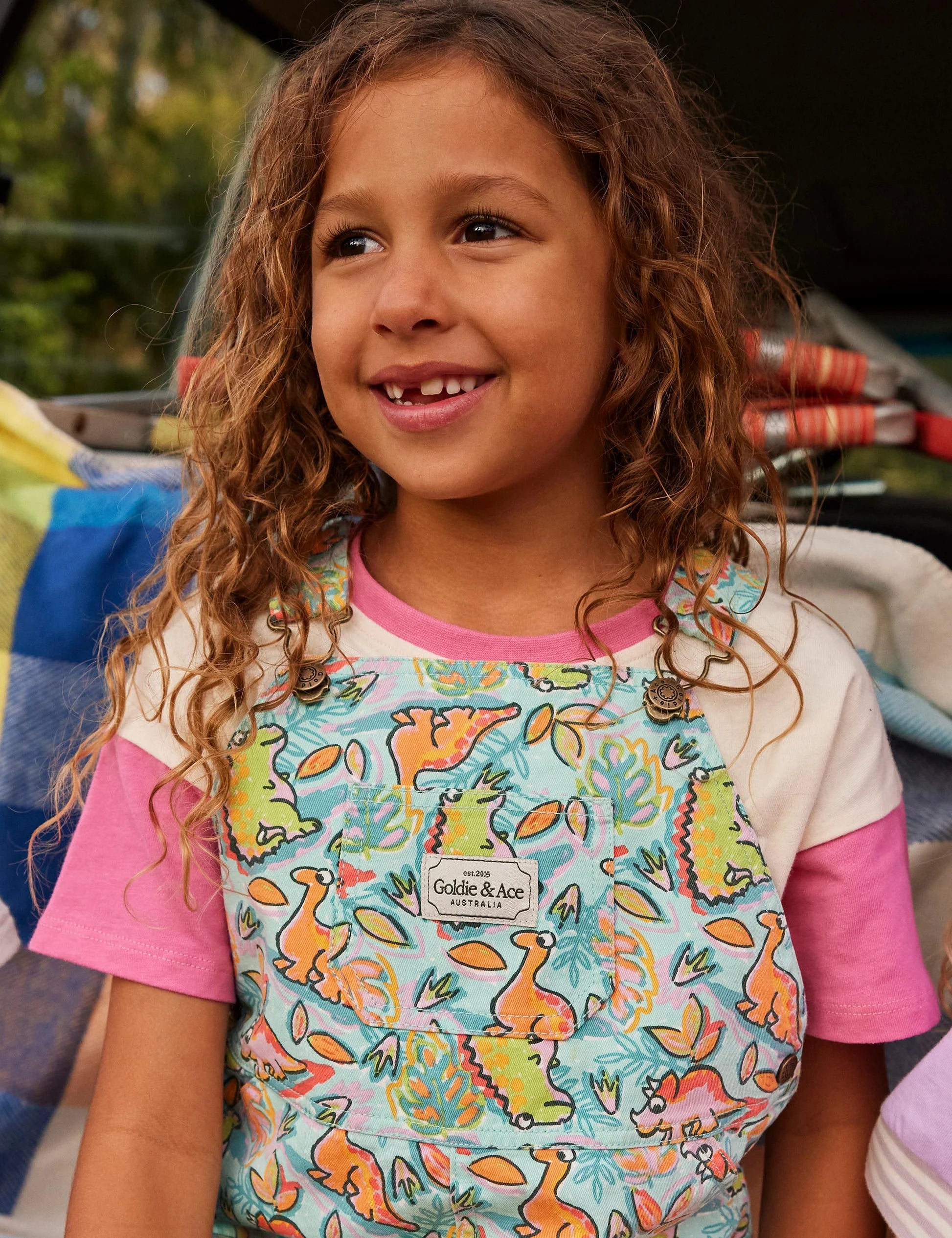 Goldie & Ace - Burton Dino Jungle Denim Overalls