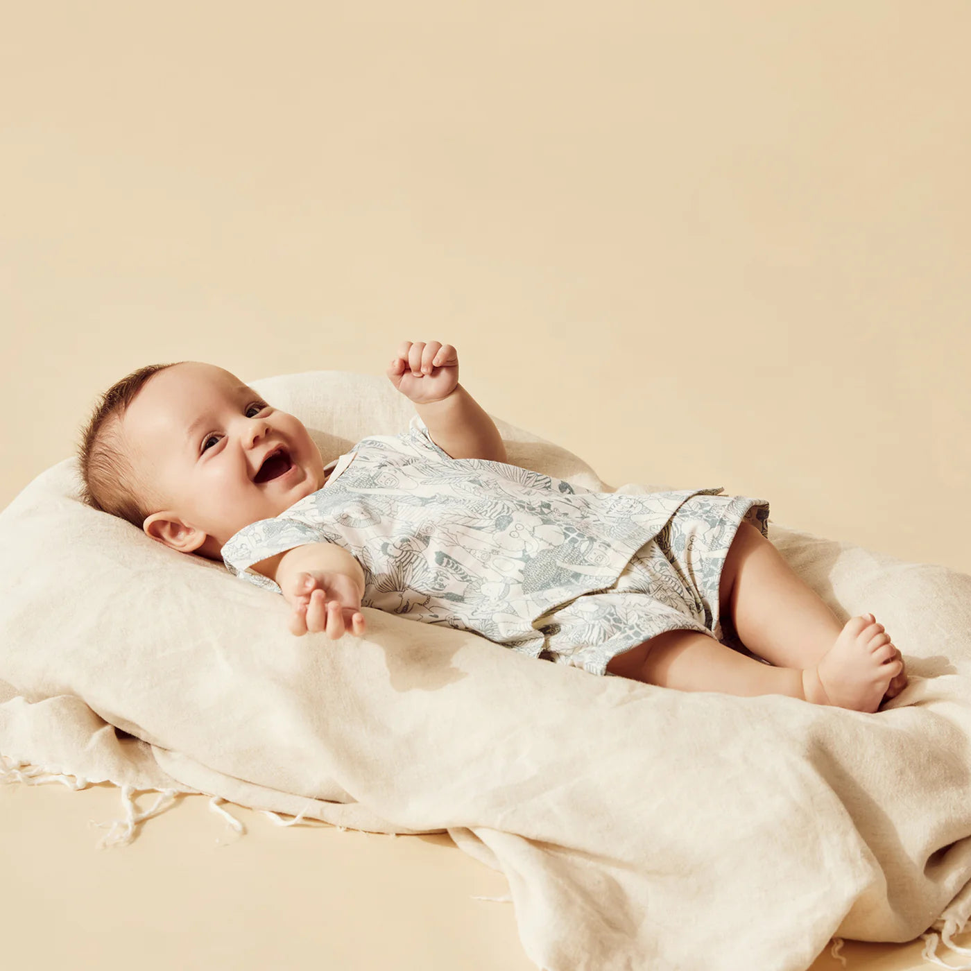 Wilson & Frenchy - Hello Friends Organic Summer Zipsuit