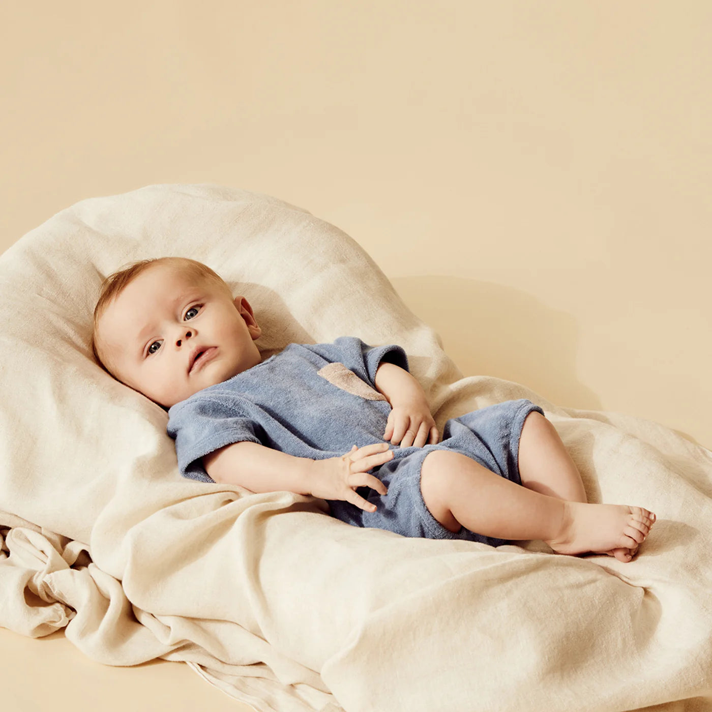 Wilson & Frenchy - Dusty Blue Organic Terry Growsuit