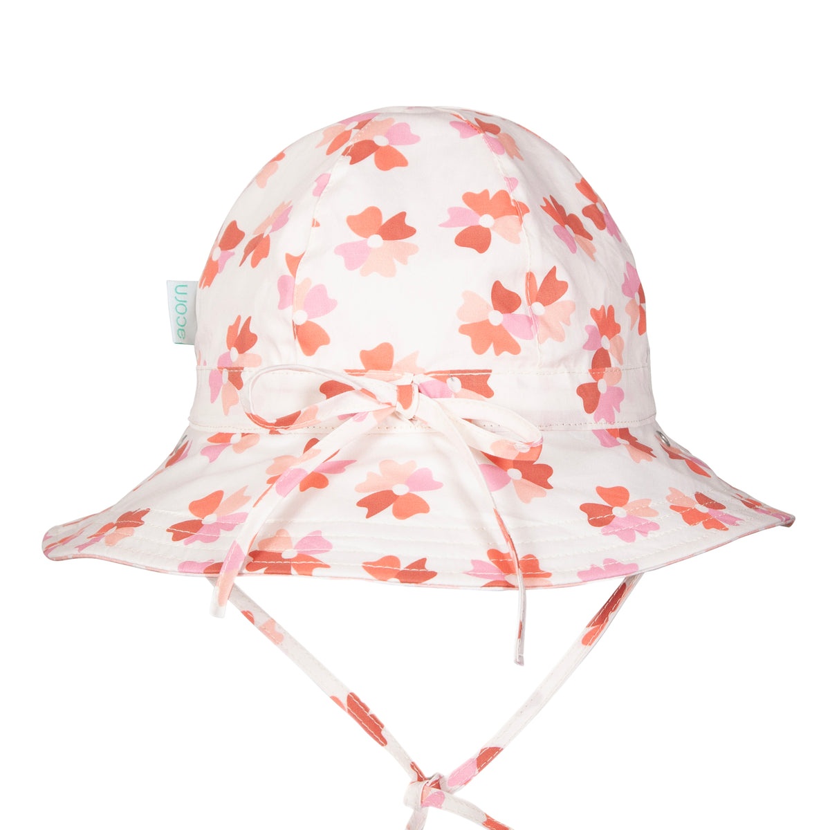 Acorn - Coral Bloom Reversible Wide Brim Sunhat