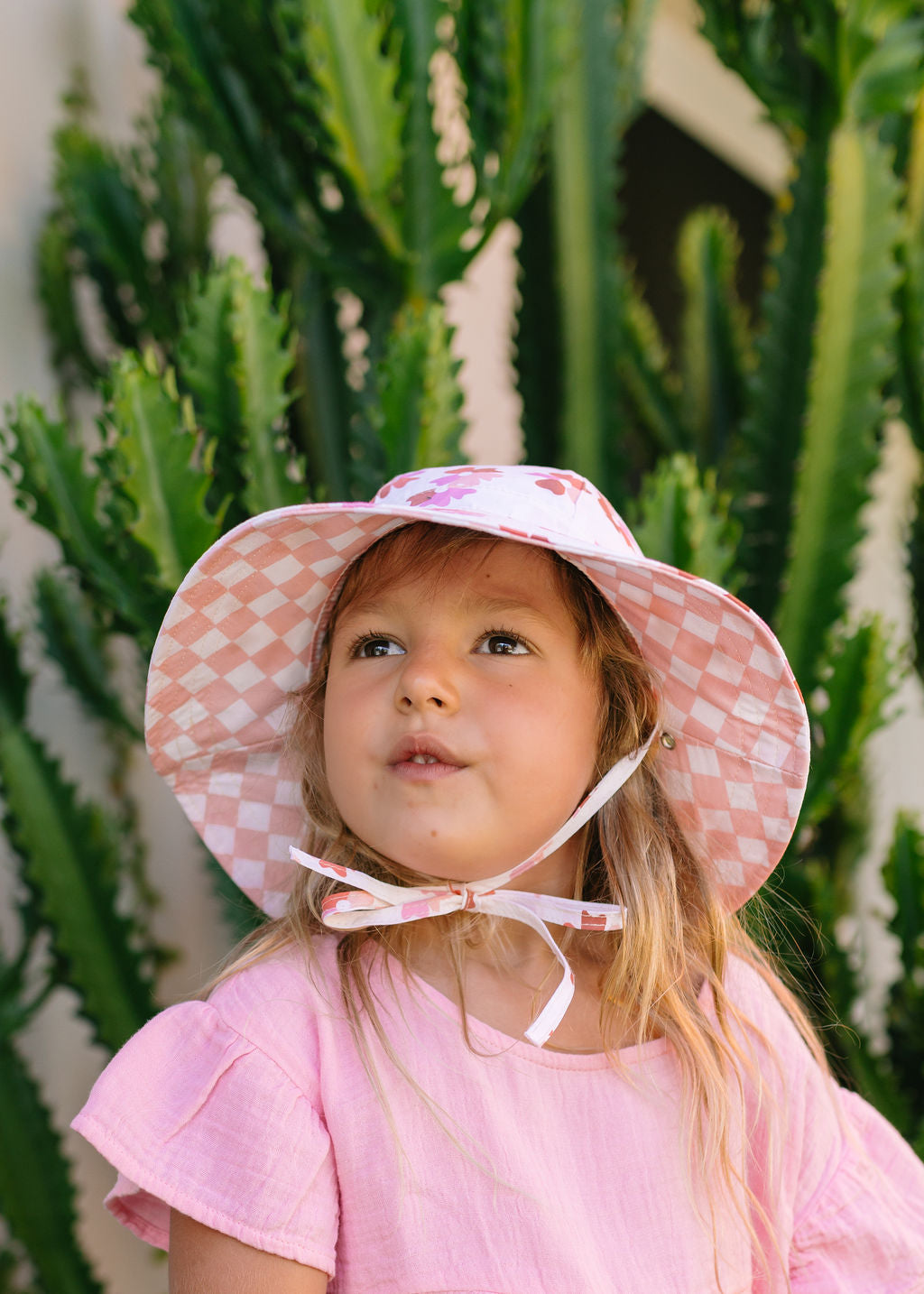 Acorn - Coral Bloom Reversible Wide Brim Sunhat
