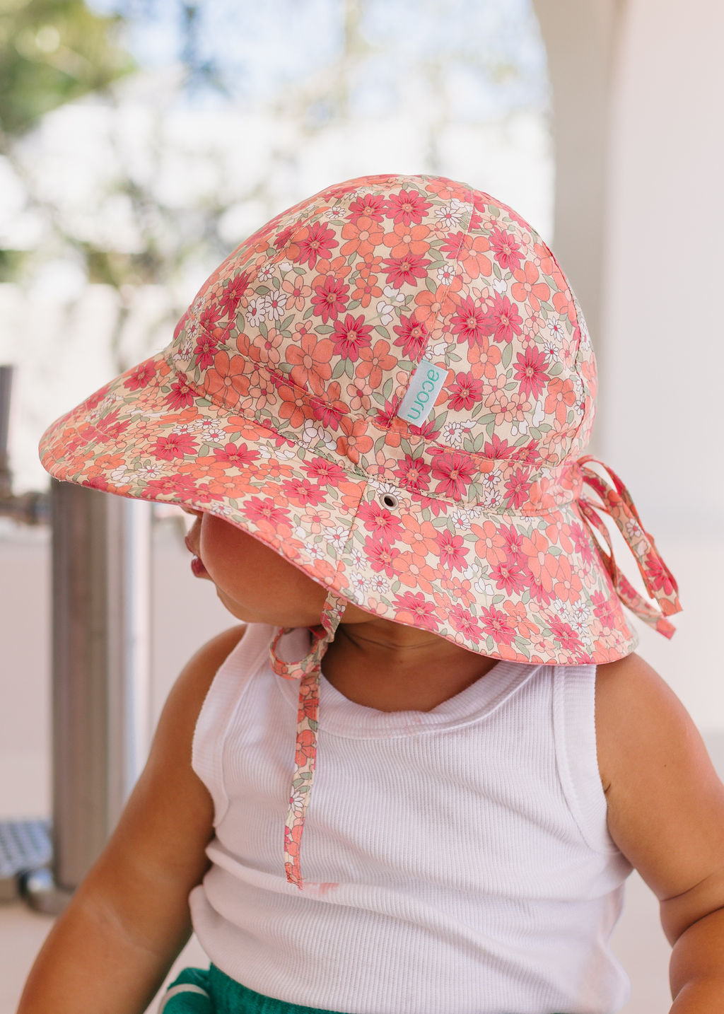 Acorn - Desert Flowers Wide Brim Reversible Sunhat