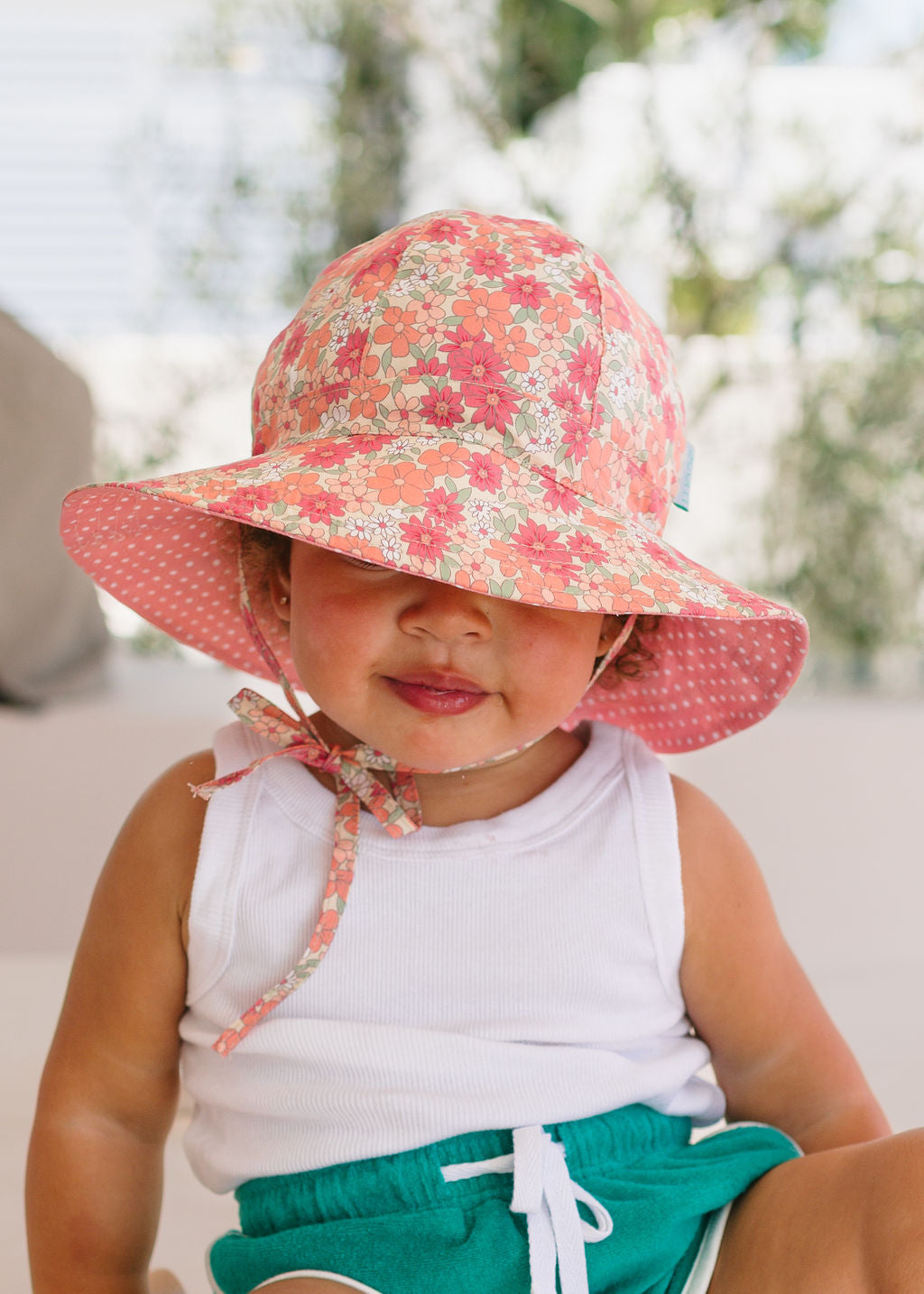 Acorn - Desert Flowers Wide Brim Reversible Sunhat