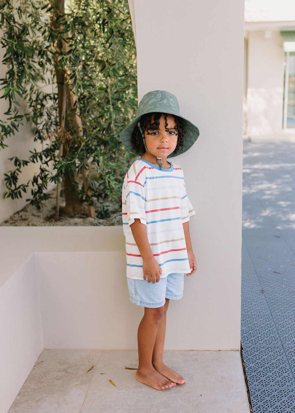 Acorn - School Of Fish Wide Brim Bucket Hat