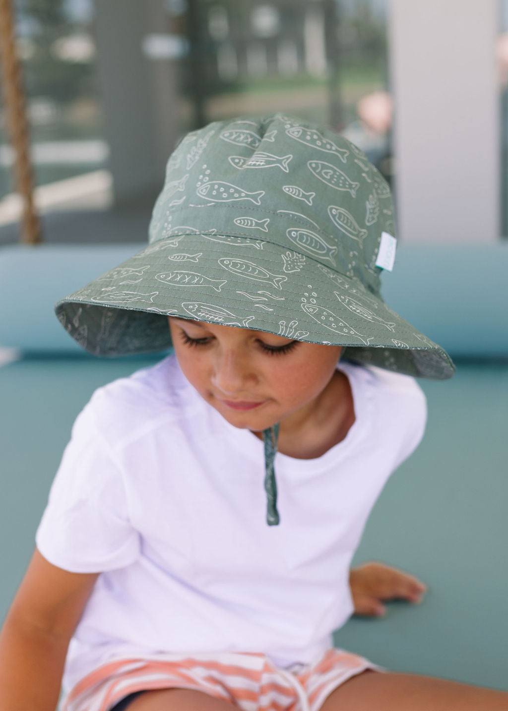 Acorn - School Of Fish Wide Brim Bucket Hat
