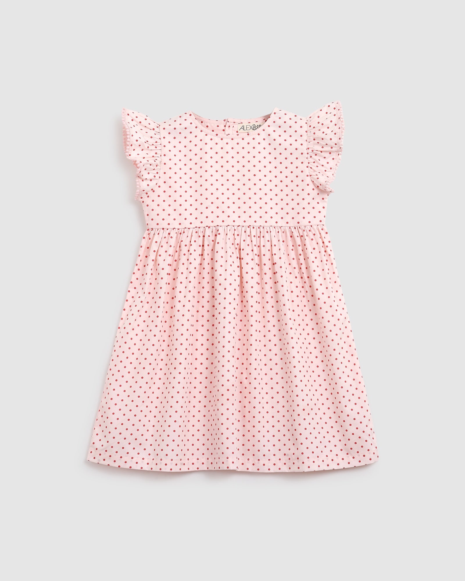 Alex & Ant - Love Dress - Pink & Red Polka Dot