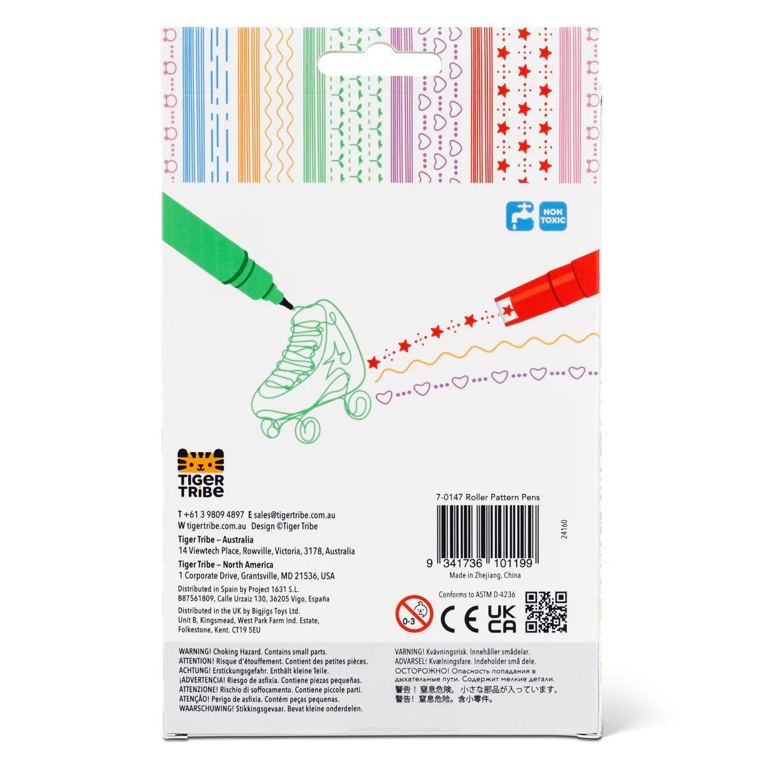 Tiger Tribe - Roller Pattern Pens